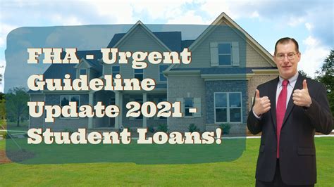 FHA Student Loans Guideline Update 2021! | Get FHA, VA, USDA Mortgage ...
