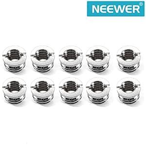 Buy Neewer 10 Pieces Metal 1/4" to 3/8" Convert Screw Adapter Reducer ...
