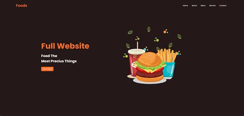 CSS Restaurant Design 的图像结果