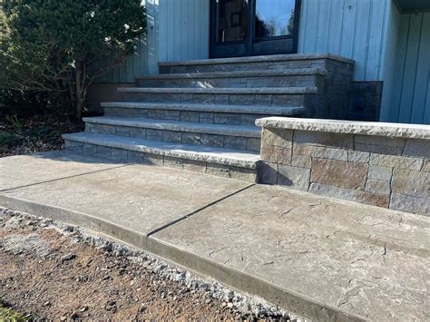 Stamped Concrete Steps To Patio at Andrea Newton blog