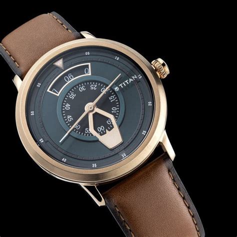 Titan Maritime Green Dial Analog Leather Strap Watch For Men – The ...