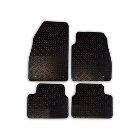 Buy Car Mat Co Tailored Fit 4pc Black Heavy Duty Rubber Floor Mats Car ...