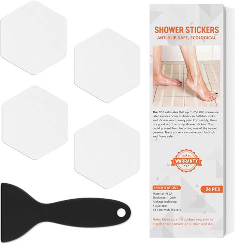 Amazon.com: Nodirz Non Slip Bathtub Stickers,Shower Stickers for Safety ...
