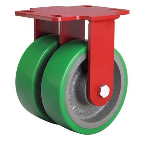 Hamilton Dual Whel Cster, Polyurthan, 6 in., 2000 lb R-HS2-6DB | Zoro