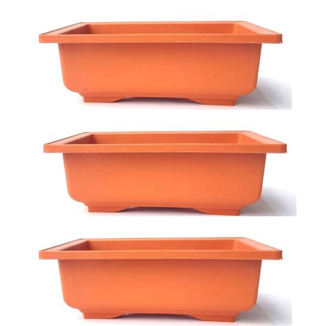 GREEN PARADISE® Bonsai Pots Rectangle 22.90 cm (L) x 16.50cm (W) x 8.30 ...