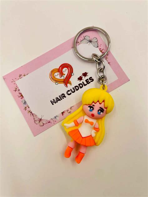 Girl Doll Keychain | Cute Girl Doll Keychain for Kids & Girls – Hair ...