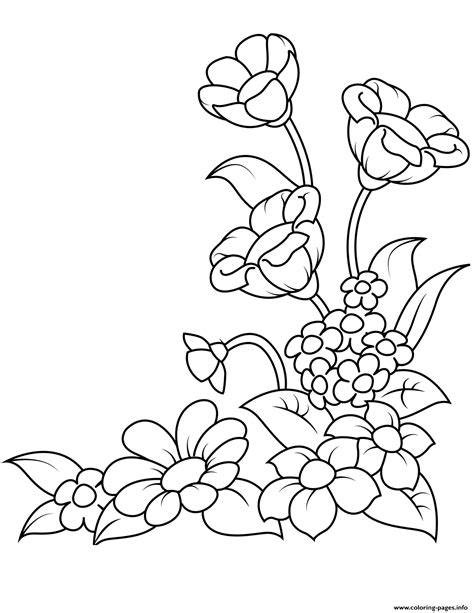 Coloring Pages Spring Flowers