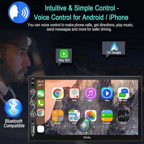 Hieha Double Din Car Stereo System Compatible with Apple India | Ubuy