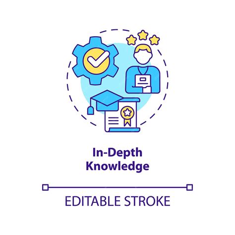 Premium Vector | In depth knowledge concept icon