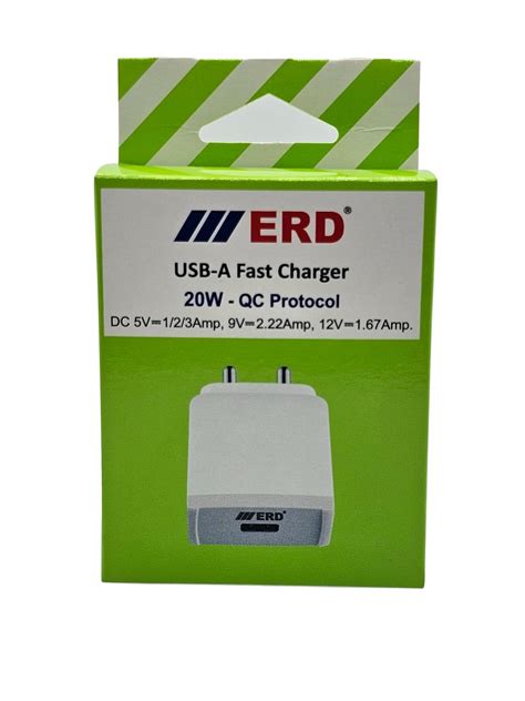 ERD Tc-45 20W Bis Certified 3 Ampere USB Dock Mobile Phone Wall Charger ...