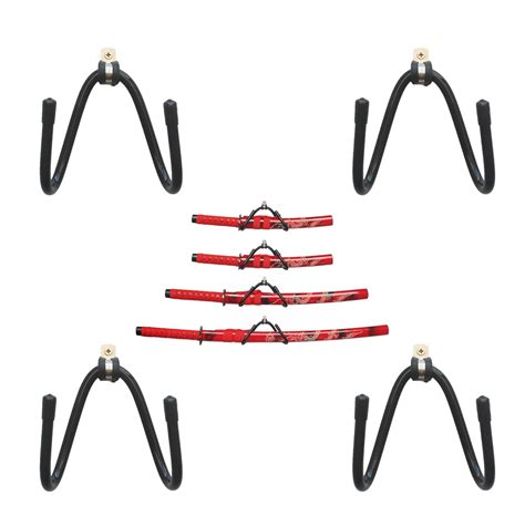YYST Sword Display Rack Sword Wall Mount Sword Wall Rack Sword Holder 4 ...