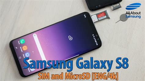 Samsung Galaxy S8 How to use MicroSD and SIM card ENG 4k | Doovi