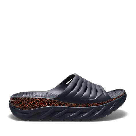 HOKA ONEONE ORA RECOVERY SLIDE Blue Graphite/Persimmon Orange 22SS-I（ホカ ...