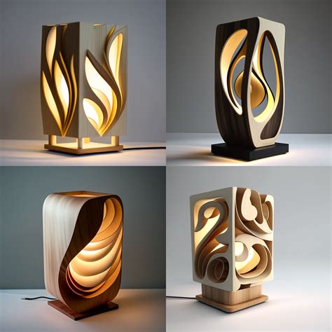 Unique Plywood and Wood Lamps
