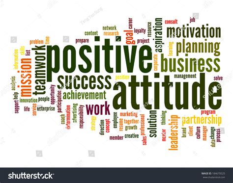 Positive Attitude Word Cloud Stock Illustration 184670525 - Shutterstock