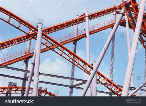 Roller Coaster Track Stock Photo 165011303 : Shutterstock