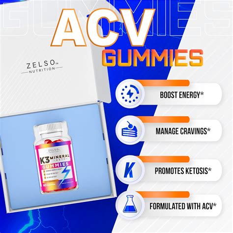 Buy 2 Pack) K3 Mineral Gummies by Zelso Nutrition, The Original K3 ...