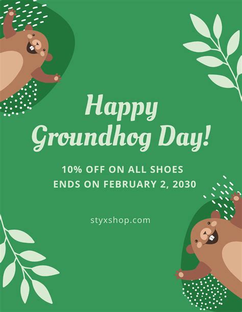 Free Groundhog Day Templates to Edit Online