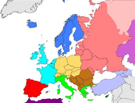 Regional Map of Europe 的图像结果
