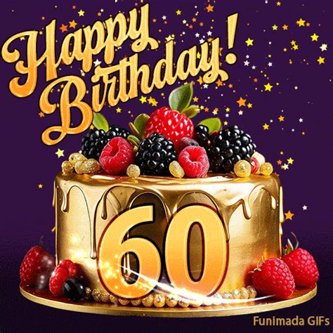Happy 60th Birthday Animated GIFs - Download on Funimada.com