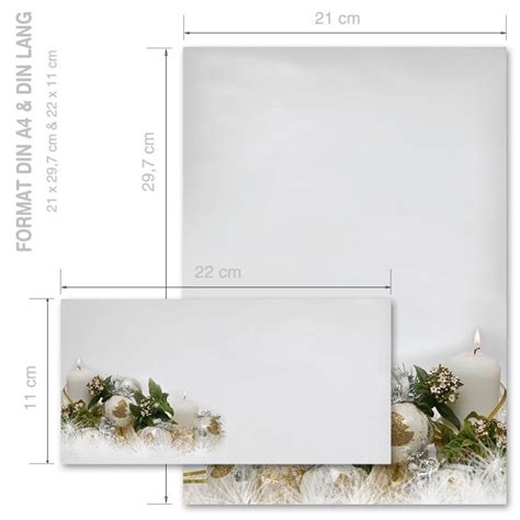 Briefpapier Sets FROHES FEST Briefpapier Set, 40 tlg. DIN A4 & DIN LA