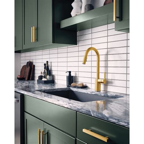 Moen Align Brushed Gold Single Handle Pull-down Kitchen Faucet with ...