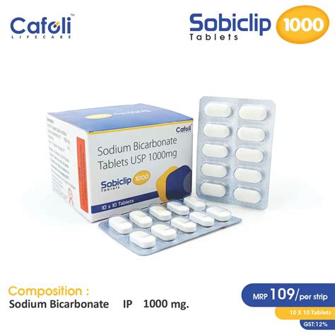 Sobiclip 1000 Tablet (Sodium Bicarbonate (1000mg))