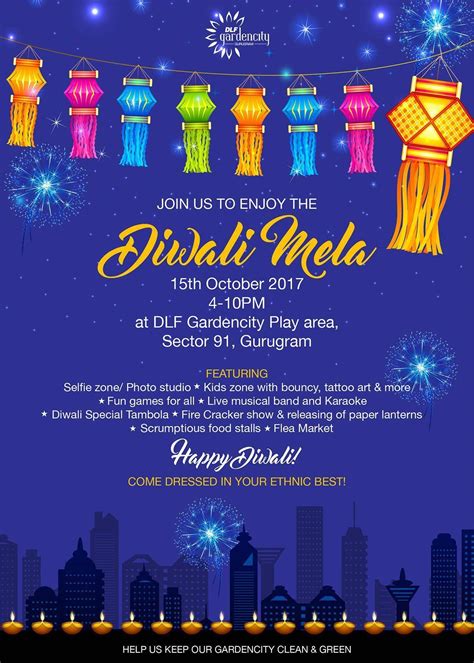 Your school, is going to organise a Diwali Mela. Design a poster to ...