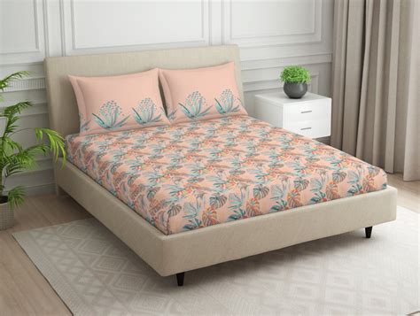 Essentials 100% Cotton Bedsheet - Tropica by Spaces