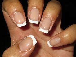 Image result for Pink and White vs French Manicure