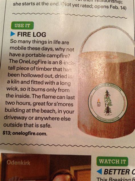 Image result for One Log Fire Log