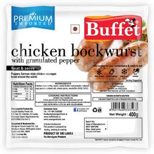 Buffet Chicken Bockwurst Price in India - Buy Buffet Chicken Bockwurst ...