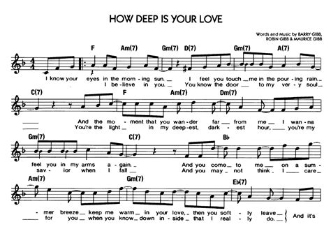 Image result for How Deep Is Your Love Piano Tutorial