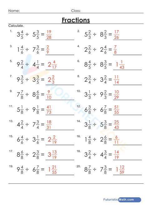 Fraction Division Problems 的图像结果