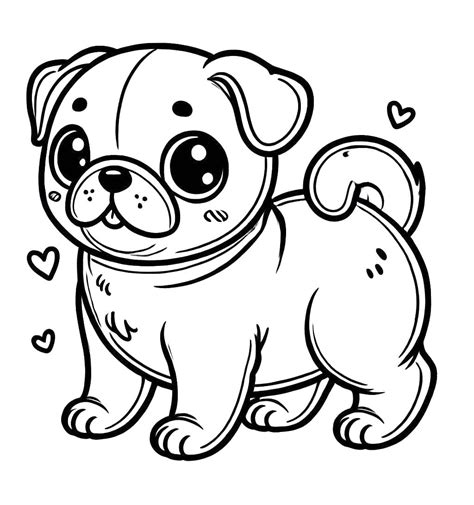 Pug coloring pages - ColoringLib