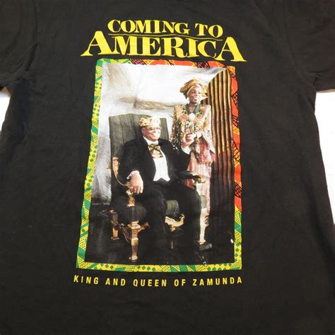 COMING TO AMERICA MOVIE KING AND QUEEN of ZAMUNDA TEE… - Gem