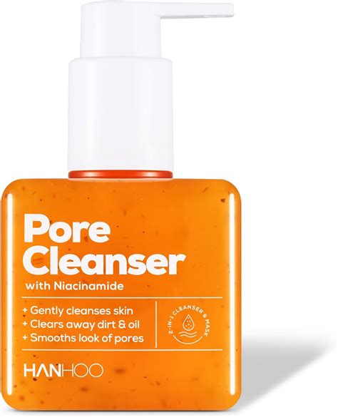 Amazon.com : HANHOO Pore Cleanser with Niacinamide | Daily Face Cleanser | For Clogged Pores ...