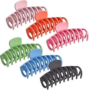 Mestawoo Pack of 6 Large Hair Claws Clips 4.3 Inch Big Banana Clips for ...