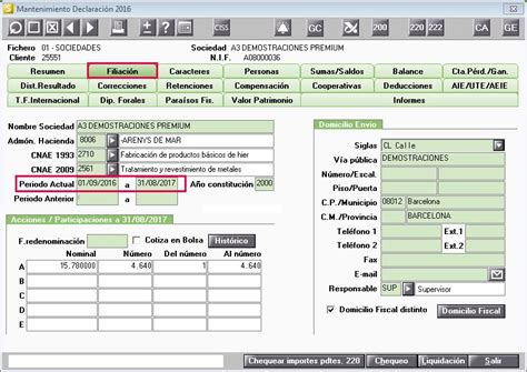 Alta de una sociedad con ejercicio partido