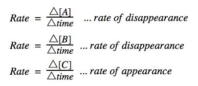 Image result for Reaction Rate Formula