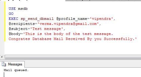 Image result for How We Send an Email From SQL Resulet