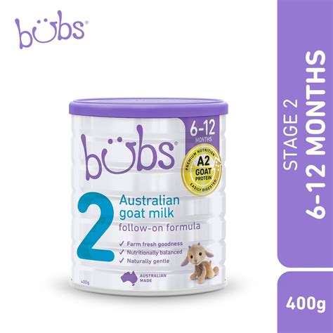 Bubs® Organic Australian Goat Milk Infant Formula Stage 2 Baby Goat ...