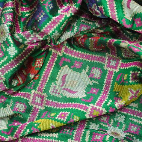 Handloom Banarasi Katan Silk Green Dupatta – Khinkhwab