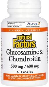 Natural Factors Glucosamine & Chondroitin, 60 Capsules Price in India ...