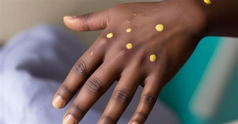 A hand infected with monkeypox | Premium AI-generated image