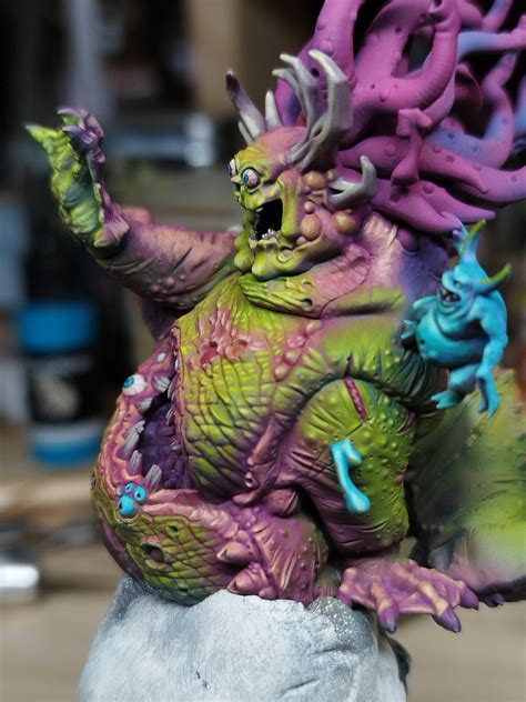 WIP of my beast of nurgle! I experienced a lot on colors. : r/Warhammer40k
