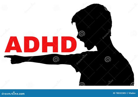 ADHD concept stock vector. Illustration of difficulty - 78032385