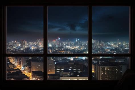 Buildings Night Window View 的图像结果