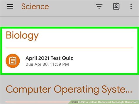 How to Attach a Homework On Google Classroom 的图像结果