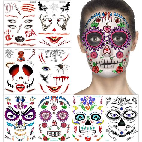 Temporary Tattoos On Face - Watercolor Tattoo Design